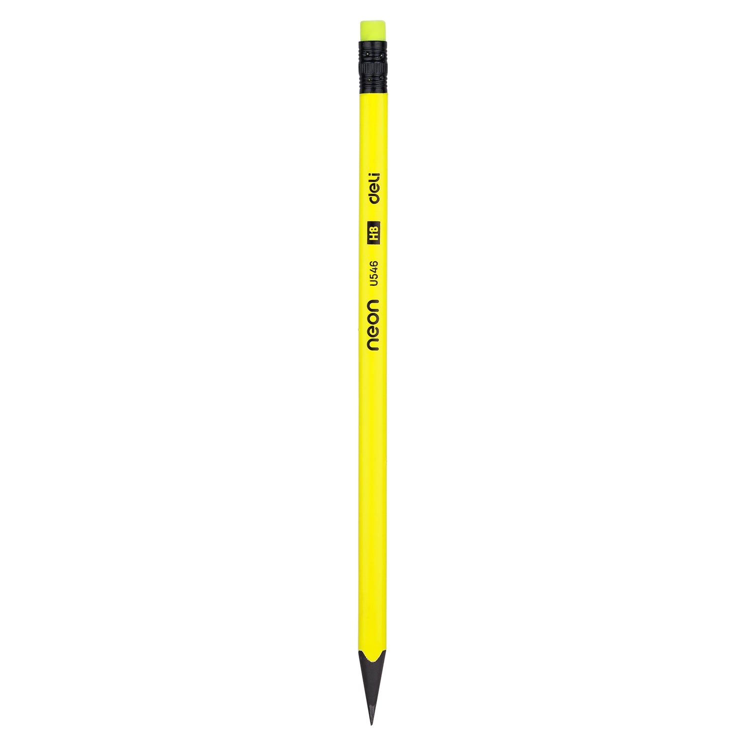 CREION GRAFIT CU GUMA FARA LEMN HB NEON DELI CREION GRAFIT CU GUMA FARA LEMN HB NEON DELI